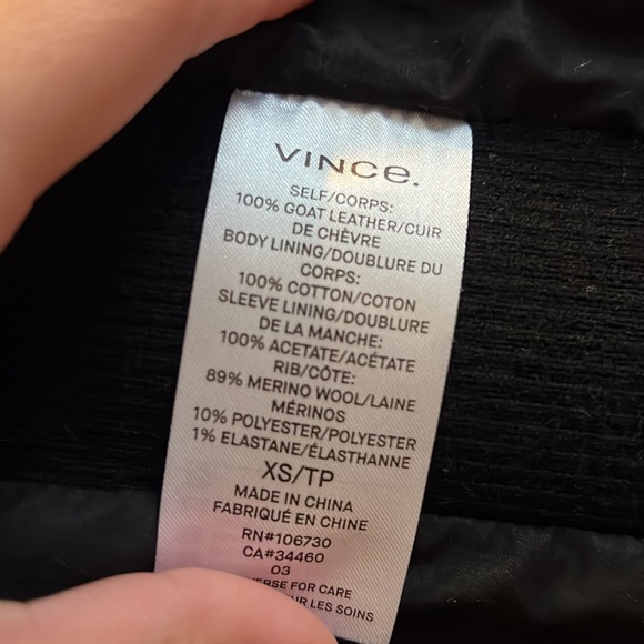 Vince Leather Jacket - Picture 6 of 6